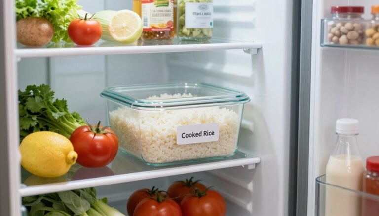 Wie lange ist gekochter Reis im Kühlschrank haltbar?